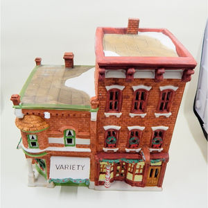 Dept. 56 Heritage Village Christmas In The City Variety Store & Barbershop 5972